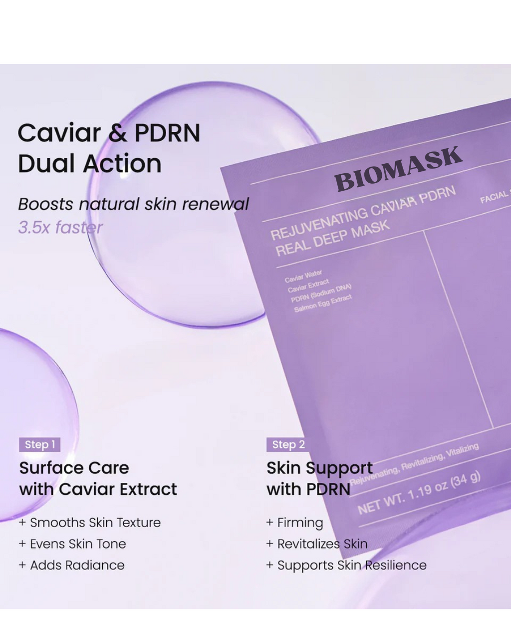 REJUVENATING CAVIAR PDRN Real Depp Mask